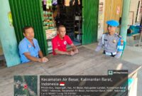 Foto : Polsek Air Besar melaksanakan patroli siang hari di sejumlah titik strategis wilayah hukum Polsek Air Besar