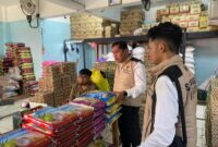 Foto : Satgas Pangan Direktorat Reskrimsus Polda Kalimantan Selatan melakukan sidak ke Pasar Antasari, Banjarmasin