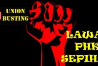 Foto : Poster Lawan PHK Sepihak