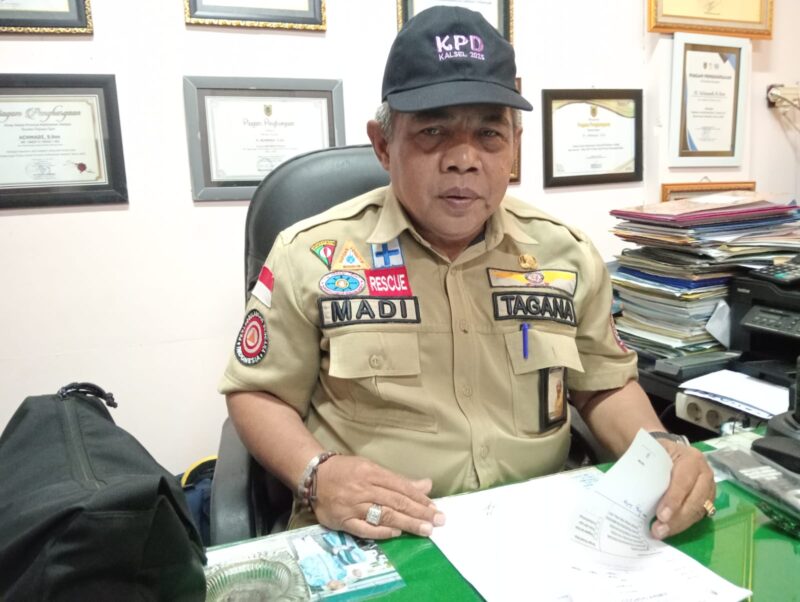 Foto : Kepala Bidang Penanganan Bencana Dinas Sosial Kalsel H Achmadi S Sos