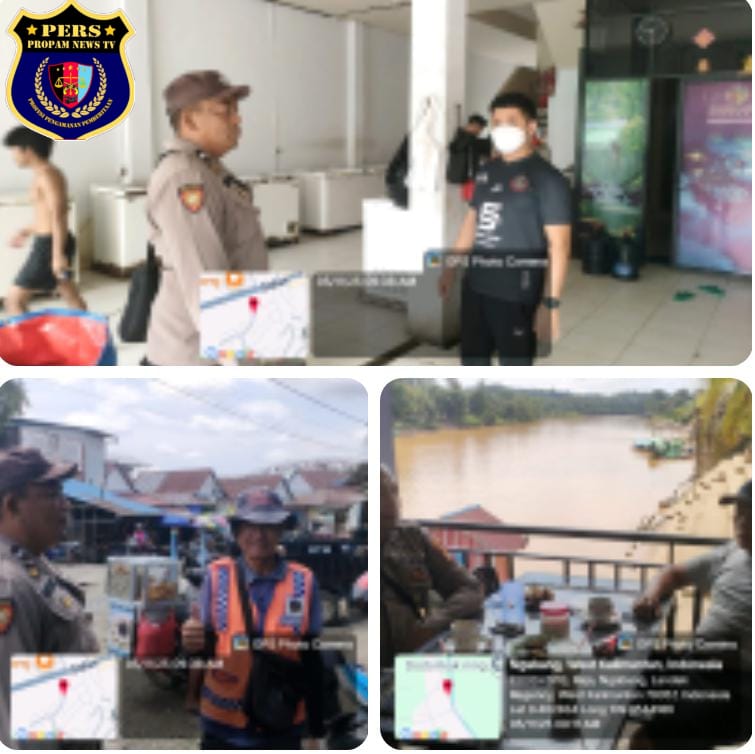 Foto : Personil Polsek Ngabang Laksanakan Patroli Dialogis Siang Hari 