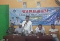 Foto : Kegiatan Musyawarah Desa (Musdes) dalam rangka penyusunan Rencana Kerja Pemerintahan Desa (RKPDes) Tahun 2026.