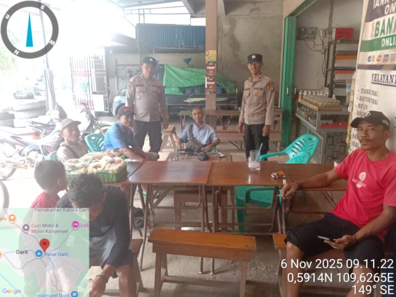 Foto : Patroli siang di wilayah Hukum Polsek Menyuke pada hari, Kamis (06/11/2025) siang