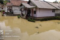 Foto : Banjir di Desa Idaman, Kecamatan Patia, Kabupaten Pandeglang, Provinsi Banten