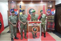 Foto : Kodam XII/Tanjungpura dan Markas 1 Divisyen Tentera Darat Malaysia (TDM) memperkuat komitmen bersama untuk memberantas kejahatan lintas batas